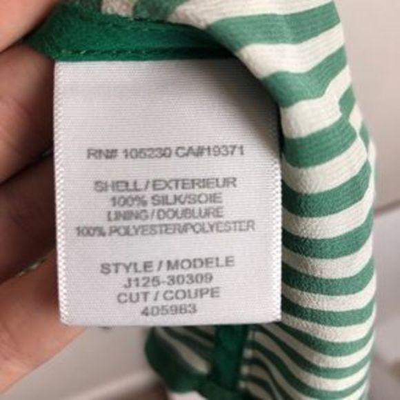 Joie Green Tank Dress Trudy Mini Stripe Silk - Picture 3 of 6